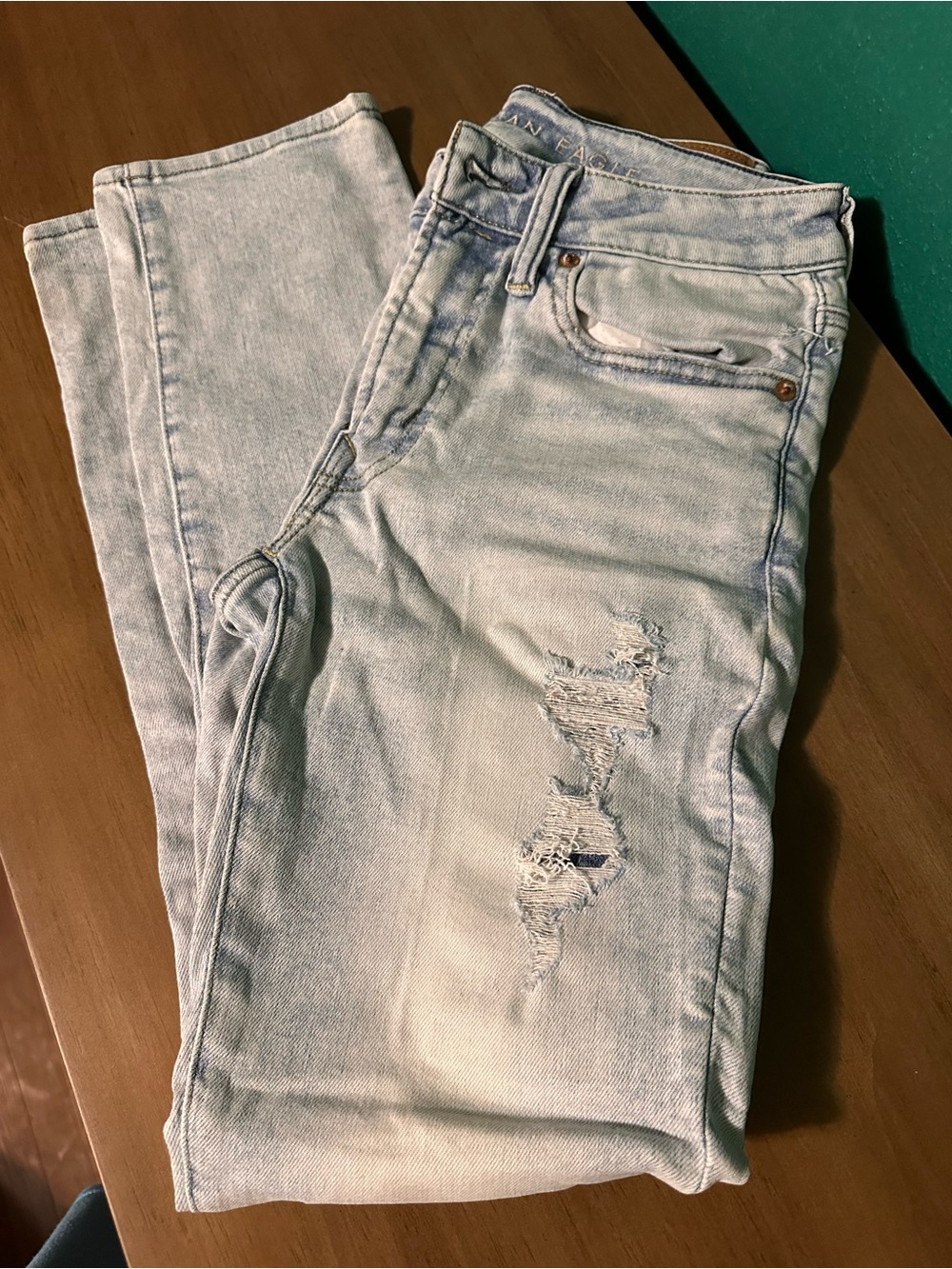 American Eagle Light Blue Washed Jeans